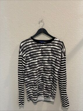 Scotch & Soda Black and White Striped Palm Top size M